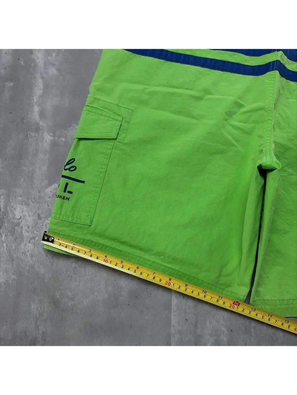 Vintage Polo Ralph Lauren Striped Surf Baggy Board Shorts